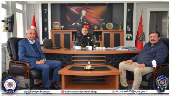 Emniyet Müdürümüz Sayın Kenan Kurt Misafirlerini Kabul Etti