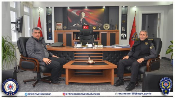 Emniyet Müdürümüz Sayın Kenan Kurt Misafirlerini Kabul Etti