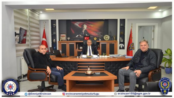 Emniyet Müdürümüz Sayın Kenan Kurt Misafirlerini Kabul Etti