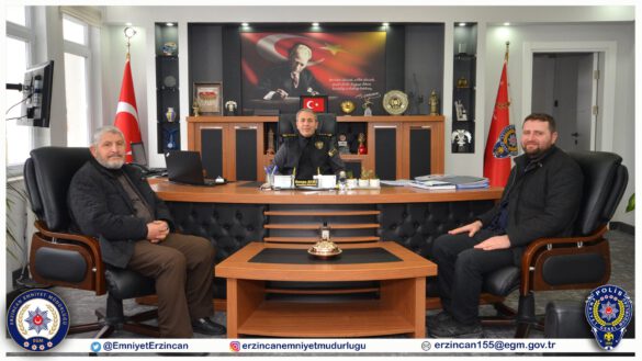 Emniyet Müdürümüz Sayın Kenan Kurt Misafirlerini Kabul Etti