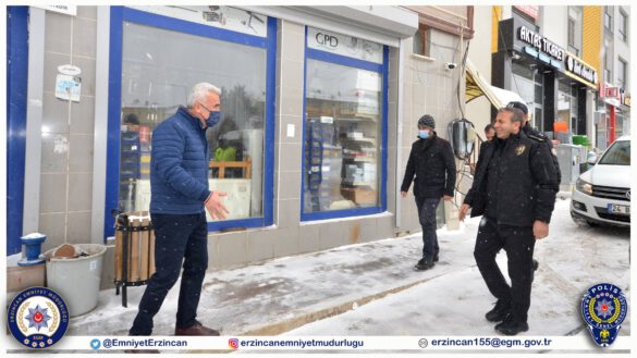 Emniyet Müdürümüz Sayın Kenan Kurt, Refahiye İlçe Esnafını Ziyaret Etti