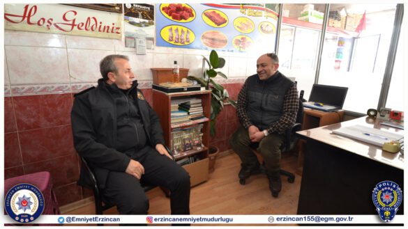 Emniyet Müdürümüz Sayın Kenan Kurt, Refahiye İlçe Esnafını Ziyaret Etti