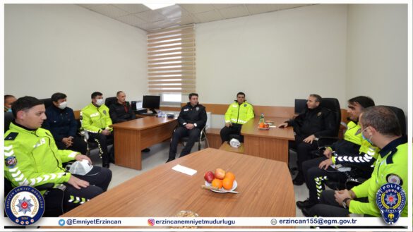 Emniyet Müdürümüz Sayın Kenan Kurt, Refahiye Bölge Trafik İstasyon Amirliğini Denetledi