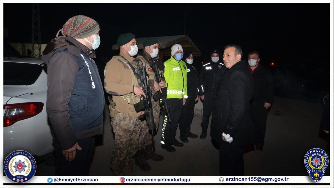 Emniyet Müdürümüz Sayın Kenan KURT, 2022 Yılının İlk Saatlerinde Birimleri Ziyaret Etti