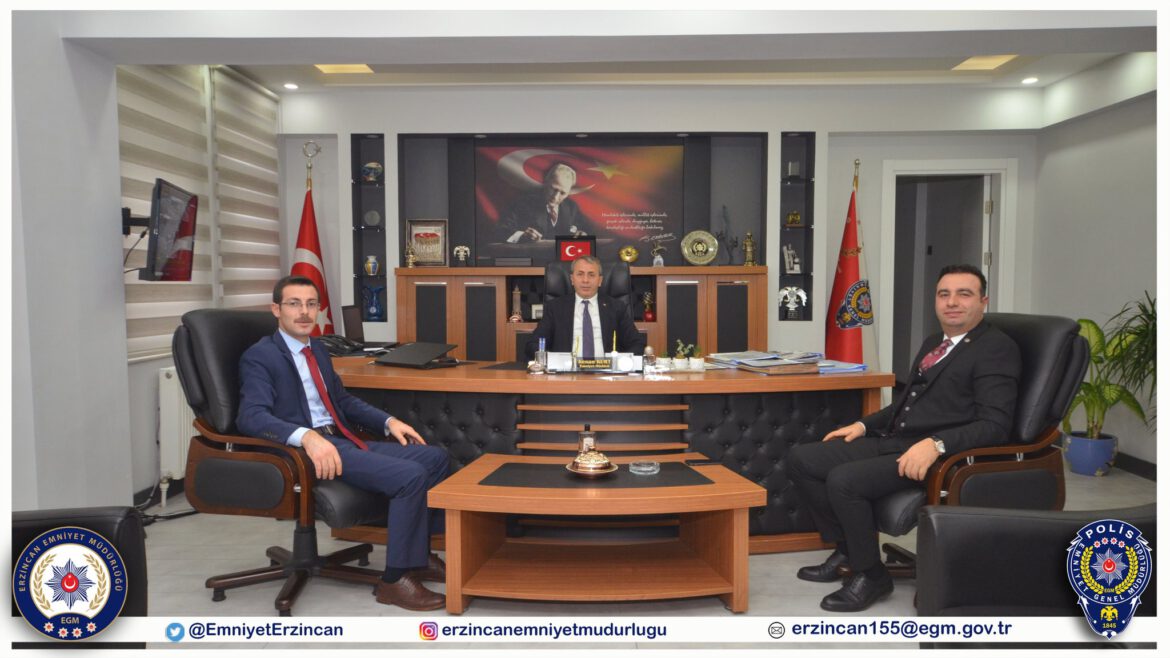 Erzincan Emniyet Müdürümüz Sayın Kenan Kurt'a Bir Dizi Ziyaretler Gerçekleşti.