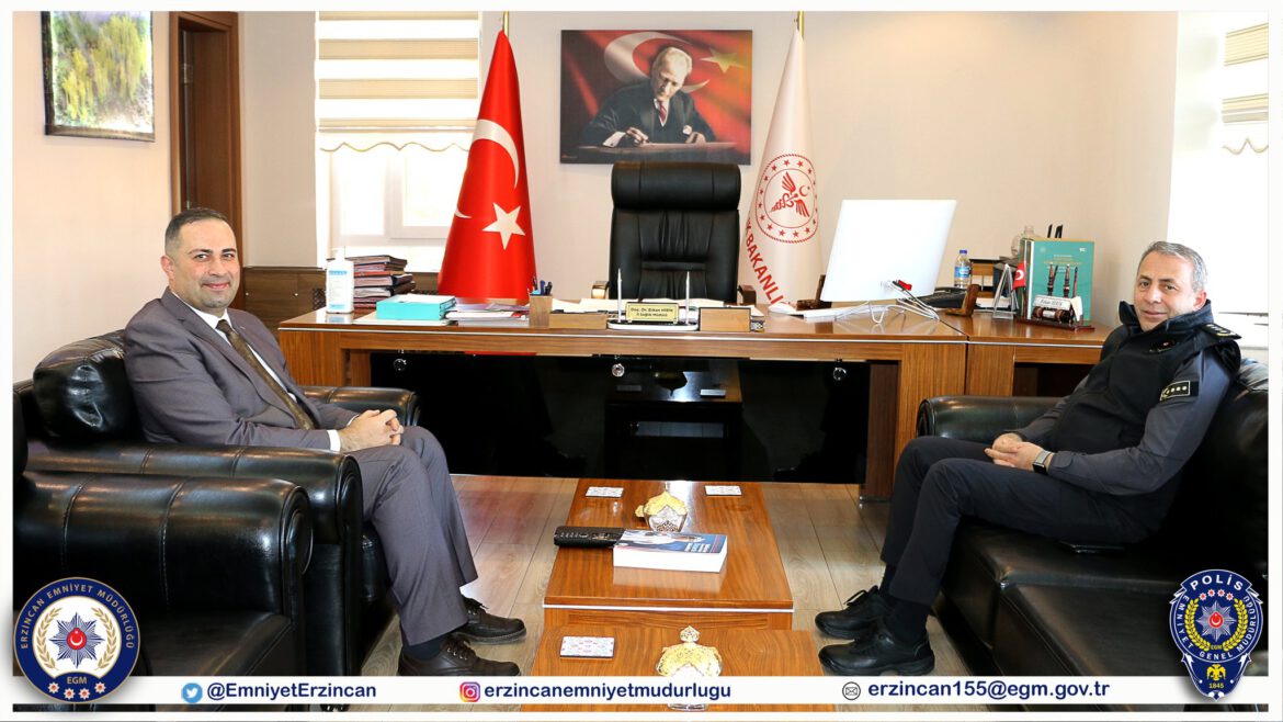 Emniyet Müdürümüz Sayın Kenan Kurt, Doç. Dr. Erkan Hirik'i Ziyaret Etti