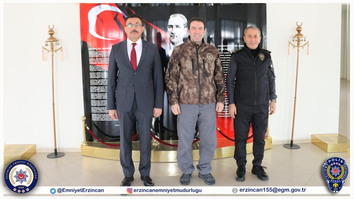Emniyet Müdürümüz Sayın Kenan Kurt Erzincan ve Malatya POMEM Müdürlerini Ziyaret Etti