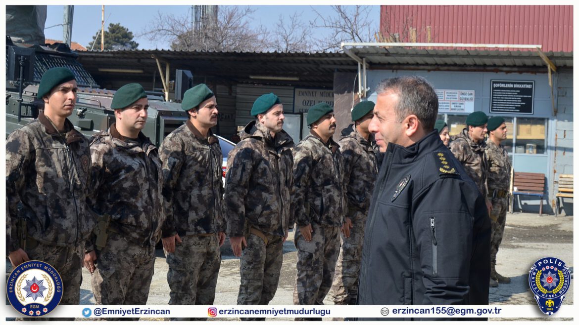 Emniyet Müdürümüz Sayın Kenan Kurt, Özel Harekat Şube Müdürlüğünü Ziyaret Etti