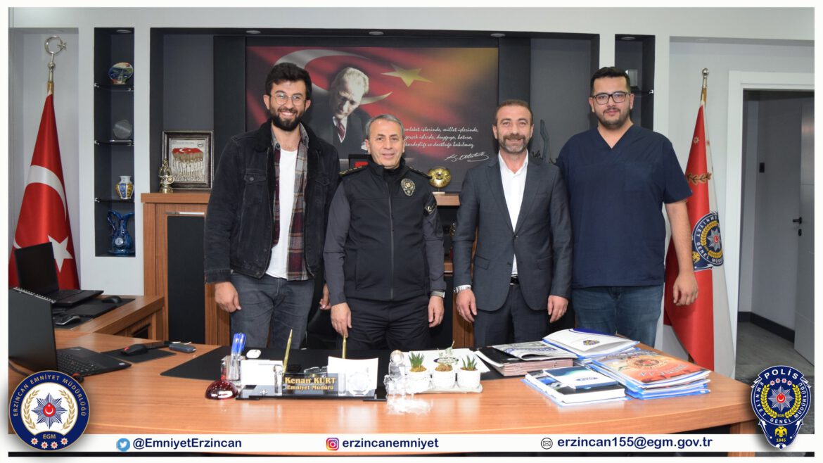 Emniyet Müdürümüz Sayın Kenan Kurt Sivas'tan Gelen Misafirlerini Kabul Etti