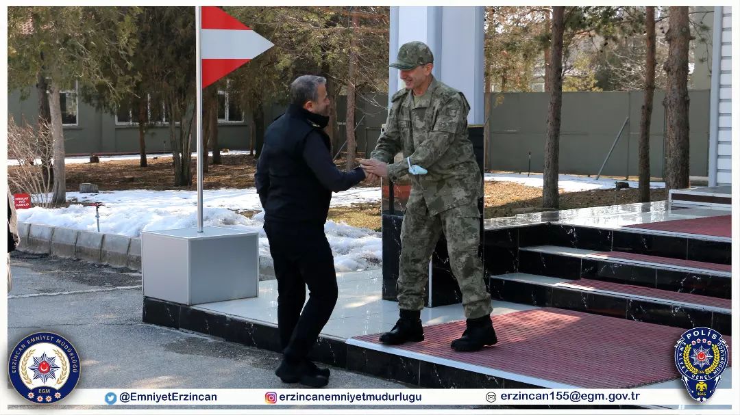 Emniyet Müdürümüz Sayın Kenan Kurt Tuğgeneral Ahmet Kasa'yı Ziyaret Etti