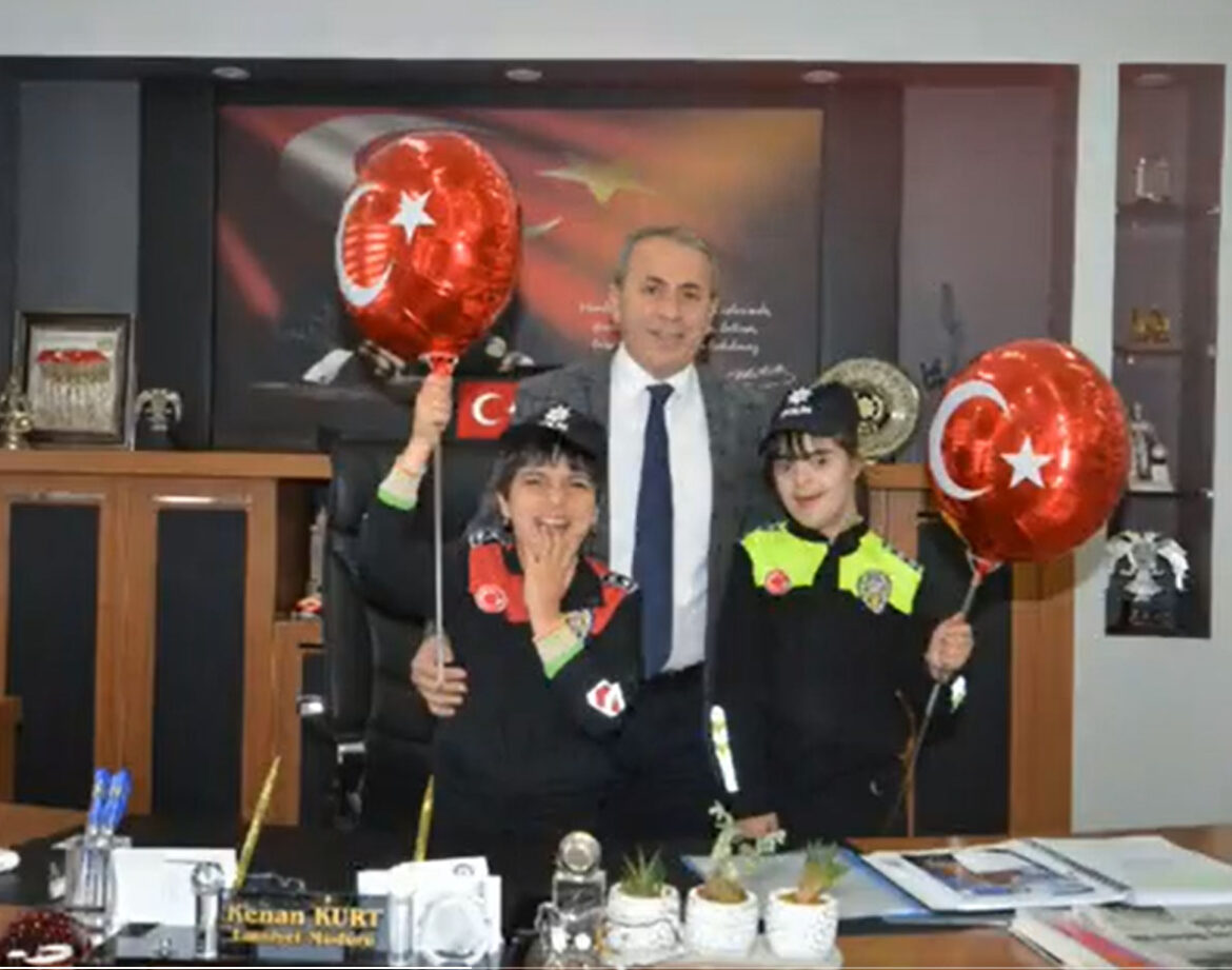 Özel ve Güzel Çocuklarımızdan Emniyet Müdürümüz Sayın Kenan KURT’a Ziyaret